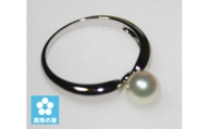 【020-127】真珠の里　シンプル　シルバーパールリング*