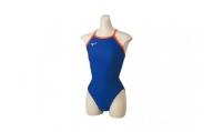 ミズノ　㉗競泳練習水着EXER SUITS（ウィメンズミディアムカット）ブルー×オレンジ　サイズ：S