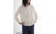 kinudian オフィサーシルクシャツ フリーサイズ【カラー：ホワイト】