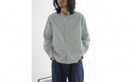 kinudian オフィサーシルクシャツ フリーサイズ【カラー：サックスブルー】
