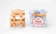 【いばらきデザインセレクション最高賞受賞】親子で楽しめる組み木の玩具　もりの大工