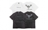 HAWK MOON RICHEモノクロTシャツ （ブラック・ホワイト各１枚計2枚セット/ユニセックス）　Lサイズ