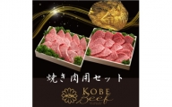 神戸ビーフ　焼肉セット　かたロース600gかたもも600g　合計　1200g　YBYS5【1340614】