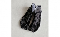 青山足袋（半足袋、商標登録済こはぜ2枚付き）カラー：黒色　サイズ：15.0cm