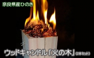 AC-47.【奈良県産ひのき】ウッドキャンドル「火の木」　2本