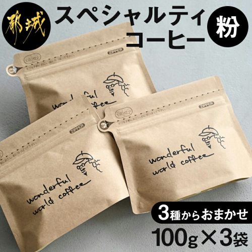 スペシャルティコーヒー(粉)100g×3袋セット_12-C503 76007 - 宮崎県都城市