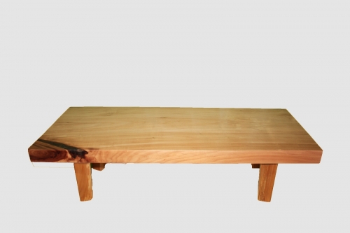【54】座卓（テーブル）バッコヤナギ・一枚天板【厚さ約6.5cm】 76181 - 北海道白糠町