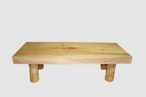 【57】座卓（テーブル）バッコヤナギ・一枚天板【厚さ約8.0cm】 76186 - 北海道白糠町