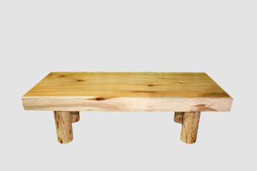 【58】座卓（テーブル）バッコヤナギ・一枚天板【厚さ約8.0cm】 76188 - 北海道白糠町