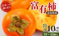 富有柿 特選 約10kg （33～42個入） | フルーツ 果物 くだもの 柿 かき カキ 富有柿 奈良県 五條市