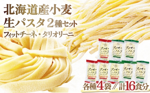 北海道産小麦 生パスタ　16食セット 773577 - 北海道登別市
