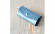 イタリアンオイルレザーのリングキーケースBLKカラー(黒) 鍵ケース 革小物
