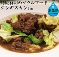 AD175 島原有明のソウルフード　「ジンギスカン」1kｇ　(家族用）