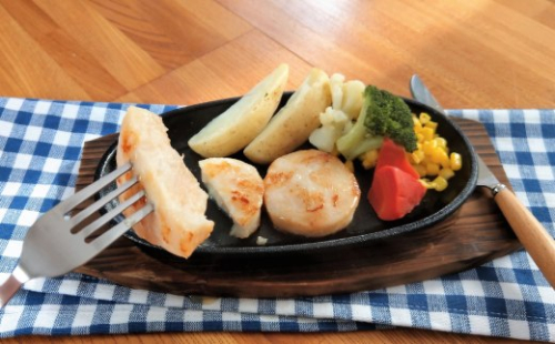 13-80 紋別産ほたて貝柱ステーキ（成形品）(5枚入・3袋) 78223 - 北海道紋別市