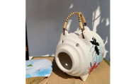 蚊取り豚　金魚柄