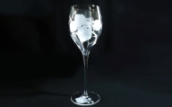 山葡萄のワイングラス(1個入)【ワイングラス クリスタル 山ぶどう ギフト 装飾品 桐箱入り】 D8-C024041