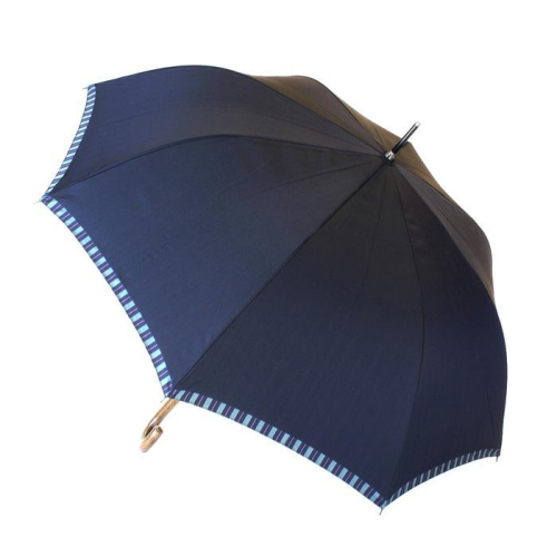 槙田商店【紳士雨傘】長傘 Tie Plain×Stripe 紺 FAA5005 79650 - 山梨県富士河口湖町