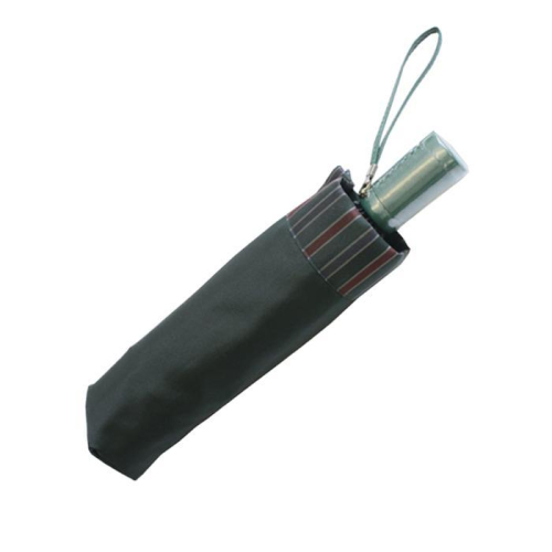 槙田商店 【紳士折りたたみ雨傘】Tie Plain×Stripe 緑 FAA5002 79655 - 山梨県富士河口湖町