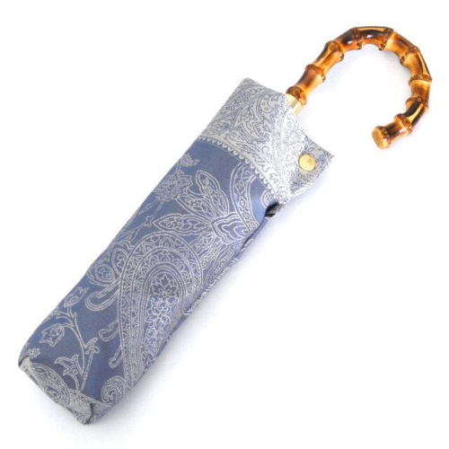 槙田商店【晴雨兼用 折りたたみ傘】kirie ペイズリー:ミステリアスブルー FAA5032 79667 - 山梨県富士河口湖町