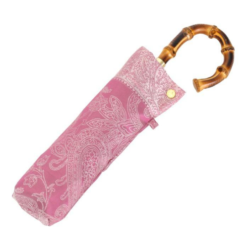 槙田商店【晴雨兼用 折りたたみ傘】kirie ペイズリー:ピオニーピンク FAA5031 79668 - 山梨県富士河口湖町