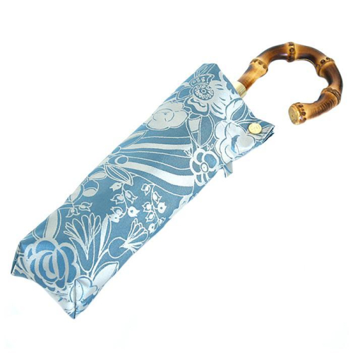 槙田商店【晴雨兼用 折りたたみ傘】kirie 更紗：レイクブルー FAA5034 79669 - 山梨県富士河口湖町