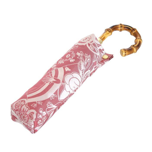 槙田商店【晴雨兼用 折りたたみ傘】kirie 更紗：ルージュ FAA5033 79670 - 山梨県富士河口湖町