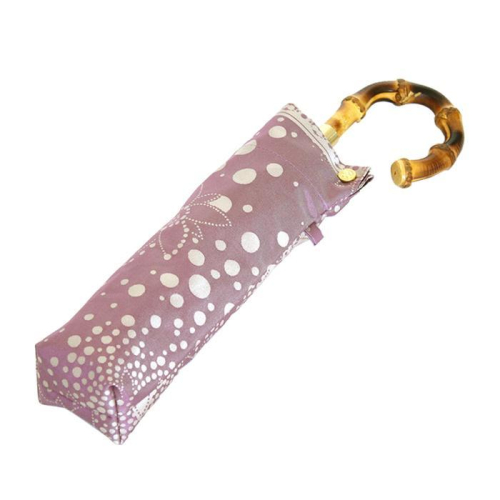 槙田商店【晴雨兼用 折りたたみ傘】kirie ドットフラワー：アメジスト FAA5027 79672 - 山梨県富士河口湖町