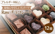 【アレルギー対応♪身体にやさしいスイーツ】Raw チョコレート 12個 チョコ チョコレート スイーツ お菓子 菓子 【holoholo】 [RAZ001]