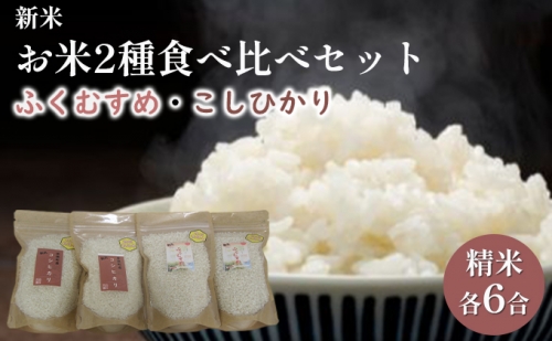 【先行予約】お米２種食べ比べセット（令和6年度産）合計12合 809800 - 福井県若狭町