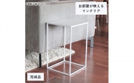 【KUROSHIRO｜abekin】サイドテーブル ABSS-W-18 (四角形・白) FC020200
