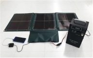 折り畳み式ソーラーパネルと蓄電池【picoGrid+】