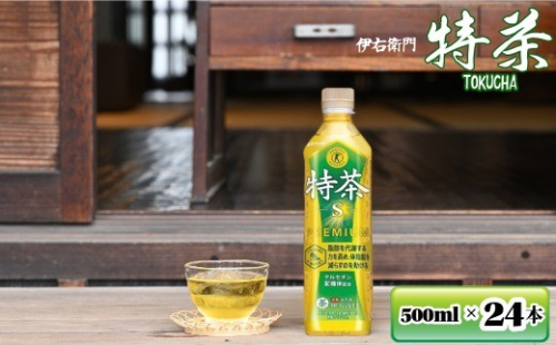   サントリー　 伊右衛門  特茶  500mlペットボトル　24本 1ケース　【お茶　トクホ　特定保健用食品　ドリンク 兵庫県 高砂市 ふるさと納税】