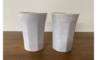 宝殿焼　柿の木窯　ビアカップ　２個ペア　　焼き物　伝統　歴史　兵庫県　高砂市　オリジナル　普段使い　手作り　匠の技法　　