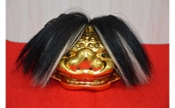 獅子頭　4.5寸ミニチュア　金箔仕上げ　播州の伝統技法　職人技