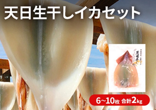 青森県産一本釣りイカ使用　鰺ヶ沢名物　天日生干しイカセット（２Kg以上７枚～１２枚入り）※ ご入金確認後 3ヶ月以内の発送になります。 青森 イカ いか 国産 魚介