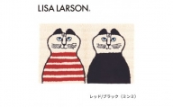 D187　6色から選べるLISALARSON リサ・ラーソン 玄関マット50×80cm【レッド/ブラック（ミンミ）】