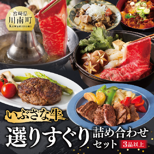 いぶさな牛 選りすぐり 詰め合わせセット 【肉 牛肉 精肉 いぶさな牛 国産 九州産 宮崎県産 F0501】 825629 - 宮崎県川南町