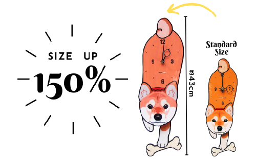 【150%サイズ】ペットの振り子時計 C-CE-G02A