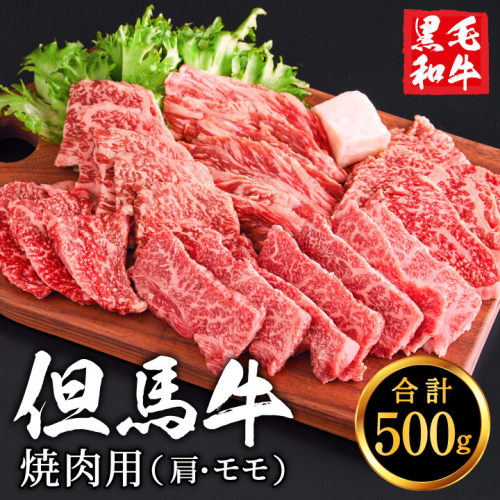但馬牛経産牛　焼肉用（肩・モモ）500ｇ 010AA05N.／焼肉セット 黒毛和牛 いちかわ精肉店 経産牛 牛肉 国産 bbq バーベキュー 焼き肉セット アウトドア キャンプ 冷凍 焼き肉用