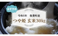 特別栽培米　つや姫　玄米30kg（令和5年山形県飯豊町産）