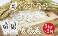 ６１３．日置さん家のお米「ハクトモチ」5kg×2袋【玄米・2023年産】