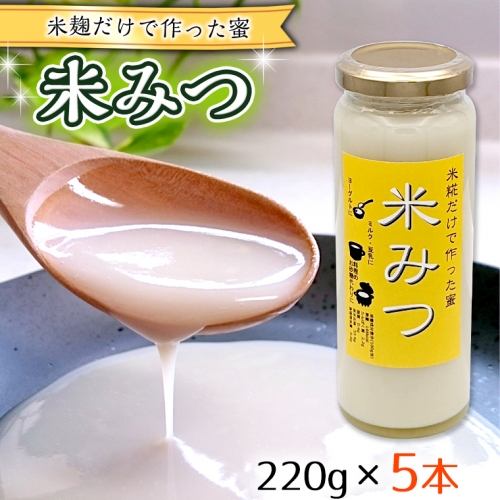 米糀だけで作った蜜　【米みつ】×5個 [AC02-NT] 83380 - 茨城県つくばみらい市