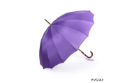 【前原光榮商店】婦人用雨傘 トラッドクラシコ〈手元：ヒッコリー〉名入れ可 (カラー：アメジスト)