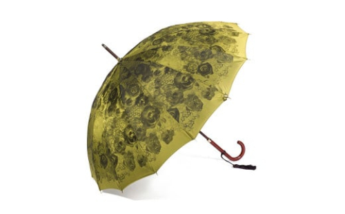 【前原光榮商店】婦人用雨傘 パシオ-カーボン〈手元：ヒッコリー〉名入れ可 (カラー：イエロー)