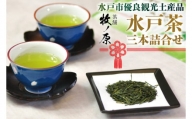 BX-3　◆水戸市優良観光土産品！「水戸茶」三本詰合せ