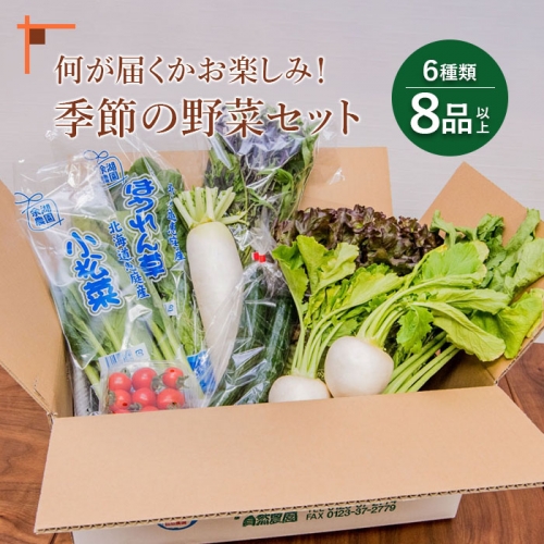 北海道産季節の野菜詰め合わせ 6種類8品 【310005】