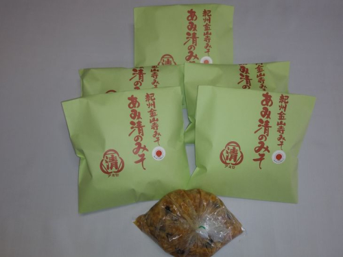 A6016_紀州 金山寺みそ 463g×6個 セット 家庭用 簡易包装【金山寺みそ 径山寺味噌 おかず味噌 国産】 836173 - 和歌山県湯浅町