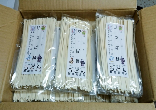 かっぱ麺　うどん　1箱14袋入り ≪ウドン 饂飩 美浜の塩 愛知県 特産品≫