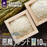 【令和5年産】北海道浦河町の特別栽培米「悪魔ブレンド」精米(10kg×1袋)[37-1224]