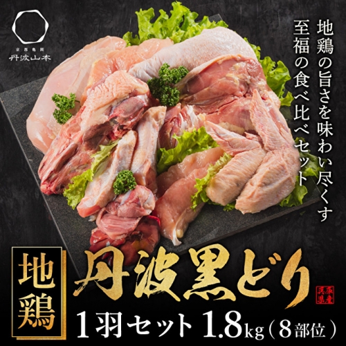  地鶏 丹波 黒どり 1羽セット 冷凍 焼き鳥 鍋 焼肉 BBQ 鶏肉 841255 - 兵庫県加西市